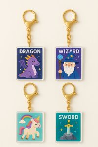 OEM ODM Acrylic <b>Keychains</b> <b>Personalized</b> Logo Double Side UV Printing Wholesale - Product Image 4