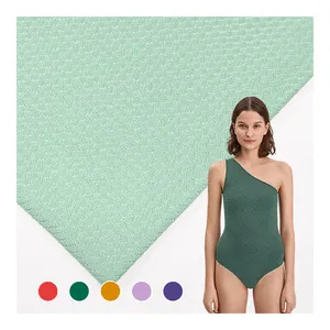 Material de traje de baño de telas jacquard personalizadas de alta calidad, fabricantes de China 90 Nylon 10 Material de Spandex tela de traje de baño/