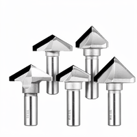 Foret en V professionnel ANGHUA PCD diamanté, queue de 12,7 mm, pour solutions de perçage CNC industrielles, outil de menuiserie pour meubles