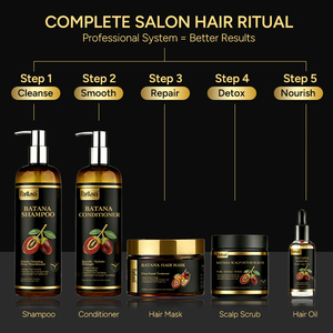 Coffret Cadeau Soin Capillaire Huile de Batana Naturelle Parfumée, Masque Capillaire Lissant, Sérum, Huile, Shampoing et Après-Shampoing – Meilleures Ventes - Product Image 5