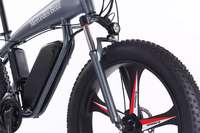 Bicicleta eléctrica XFY de 26'' 48V 350W, bicicleta eléctrica de montaña, bicicleta eléctrica híbrida con frenos hidráulicos, bicicleta eléctrica Fatbike