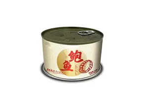 Factory Customized 3-pc Empty Round Ring Pull Tin Can Tuna Canned 160g Abalone Food Packaging Can With Easy Open Lid