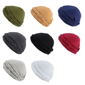 Gorro turbante de seda pre-atado con trenza para mujer, gorro para quimioterapia, pañuelo para la cabeza, regalo - Product Image 3