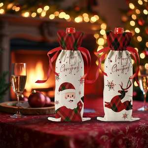 Decoración para Fiestas Navideñas, Artículos para el Hogar, Artículos para Fiestas Navideñas, Juego de Vino - Product Image 3