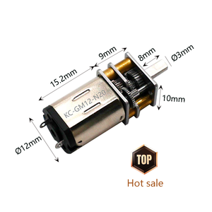 Dc động cơ bánh răng N20 nam châm vĩnh cửu bàn chải 3V-24V 2000 vòng/phút với bộ mã hóa cho xe đạp điện & thiết bị nhà - Product Image 2