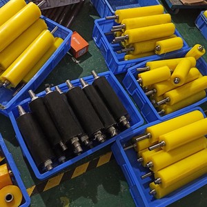 Non-powered PU (Polyurethane) và Silicone cao su bọc băng tải con lăn bánh trục truyền con lăn cao su - Product Image 6