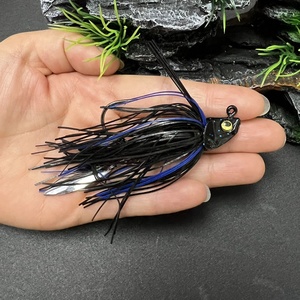 Esca artificiale 13g gonna <span class=keywords><strong>silicone</strong></span> metal jigs fishing bait swim jig head <span class=keywords><strong>bass</strong></span> lures pilker salt fresh water blade pesca lead jig - Product Image 5