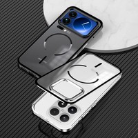 Étui rigide en métal mat transparent avec housse de protection magnétique pour Xiaomi 17 Pro Max 17Pro Cases