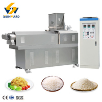 Usine de transformation de riz instantané clé en main, ligne de production automatique de riz artificiel, extrudeuse pour l'ajout de divers grains