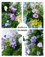 Kit d'arche florale inspiré de Monet, guirlande de fleurs artificielles, toile de fond pour cérémonie de mariage, séances photo en extérieur