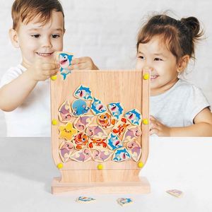Juego de estrategia clásico con discos en forma de dinosaurio para adultos y niños, juego interactivo de madera 5 en raya - Product Image 5