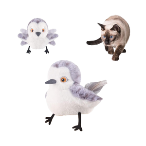 2025 Hete Verkoop Realistische Fladderende Strandloper Kattenspeelgoed-Interactieve Jachtsimulatievogel - Product Image 1