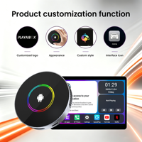 PlayAiBox Android 15 Qualcomm 6350 CarPlay Ai Box 8+128GB Réseau 4G pour la mise en miroir YouTube/Netflix Systèmes intelligents