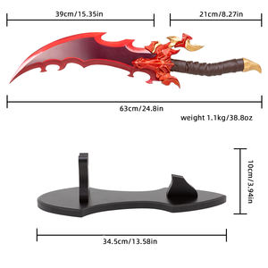 Arme du Roi Démon de <span class=keywords><strong>Solo</strong></span> <span class=keywords><strong>Leveling</strong></span> - Poignard en métal de qualité supérieure, objet de collection et accessoire de cosplay - Product Image 6