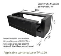 Armoire électrique rétractable pour téléviseur laser avec fonction de mémoire Pan-Tilt à focale ultra-courte et kit de matériel personnalisable