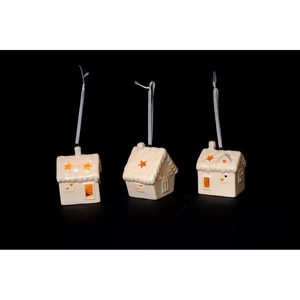 Colgante de Porcelana con Forma de Casa Surtido - Product Image 1