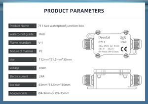 Venta al por mayor IP65 IP66 IP67 IP68 <span class=keywords><strong>caja</strong></span> de conector <span class=keywords><strong>exterior</strong></span> PA66 PC <span class=keywords><strong>caja</strong></span> de <span class=keywords><strong>conexiones</strong></span> eléctricas a prueba de agua - Product Image 3