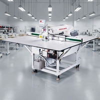 Machine à coudre industrielle intelligente à lit plat JTK9F-90AJS avec découpe laser automatique par gabarit, CNC, RFID, aiguille simple et moteur robuste