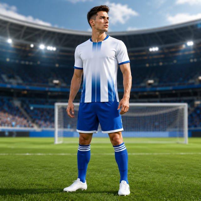 Custom Men Soccer Team Football Uniform Jersey Sublimation Training Sport Quick Dry t Shirt & Shorts Adult Football Uniform Sets