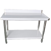 Table de travail en acier inoxydable 201/304 brossé finition mate, capacité de charge 300 kg/m, idéale pour cuisines commerciales et la manipulation des aliments – Meilleure vente en Chine