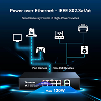 TONGVEO 2 cámaras PTZ 20X/30X con controlador de joystick de pantalla dividida en 4 partes |   Altavoz |   Switch POE para Transmisión en Vivo