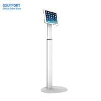 For <strong>Tablet</strong> Pc <strong>Stand</strong> 10.1-14 Inch <strong>Floor</strong> <strong>Stand</strong> Universal Anti-Theft Kiosk <strong>Tablet</strong> <strong>Stand</strong> Height Adjustable Metal Construction