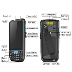 Máy Quét Mã Vạch <span class=keywords><strong>Pda</strong></span> 1d 2d Qr Cầm Tay Không Dây Chắc Chắn Android 9.0 4G Thiết Bị Đầu Cuối Dữ Liệu Di Động Hàng Tồn Kho - Product Image 6