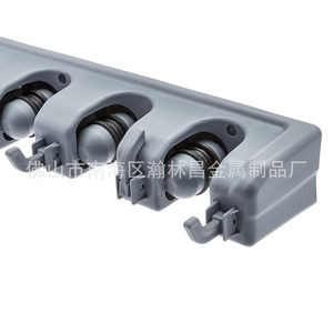 Soporte de Almacenamiento Rectangular para Montar en la Pared, 5 Ganchos, Plástico, para Artículos de Limpieza, Uso en Garaje - Product Image 4