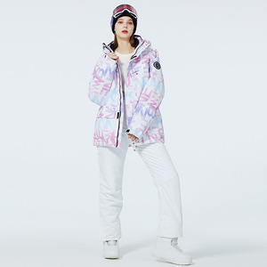 Traje de esquí de estilo libre para mujer, invierno, al aire libre, a prueba de viento, repelente al agua, cálido, grueso, Snowboard, chaqueta de esquí para nieve, Pantalones - Product Image 1
