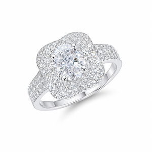 Anello Nuziale Scintillante a Forma di Stella per Donne, Elegante Gioiello da Dito per Spose - Product Image 1