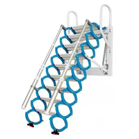Échelle de grenier électrique escamotable en aluminium, pliable, avec télécommande