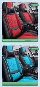 Coussin de siège de voiture en PU OEM ODM, 13 pièces, universel, haute qualité, ensemble complet pour 5 sièges, housse de siège de voiture - Product Image 2