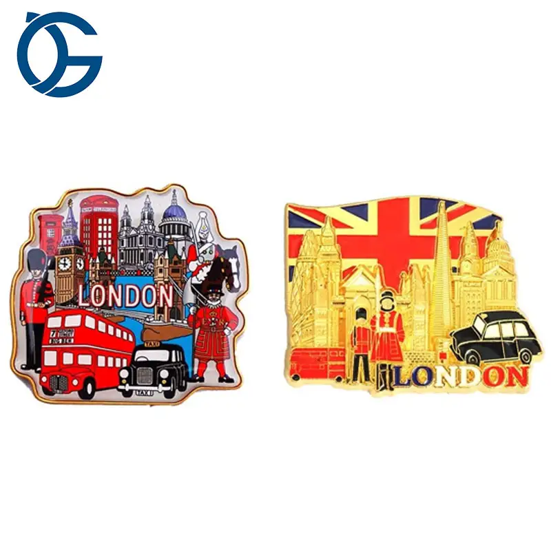 Großhandel Sublimation Flat Canada Custom Souvenirs Zink legierung Custom Metal Custom Tourist 3D Harz Kühlschrank Magnet