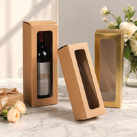 Boîte en papier personnalisée avec fenêtre, idéale pour contenir des bougies d'aromathérapie, des bouteilles d'eau, des poupées, des bouquets de fleurs, des boîtes cadeaux