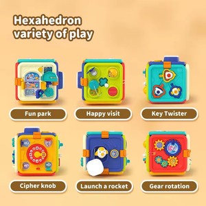 Juguetes Educativos Tempranos para Niños, Juguetes Sensoriales Montessori, Cubos de Actividades Multifuncionales 6 en 1 para Bebés - Product Image 4