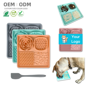 Silicone più lento Lick tappetino per cani con ventose noia riduzione ansia dolcetti tappetino per burro di arachidi Yogurt - Product Image 1