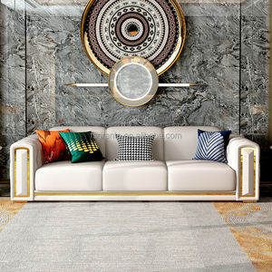 Лидер продаж, кожаный секционный диван, мебель для гостиной, роскошный комплект модульных диванов на 3 места - Product Image 6