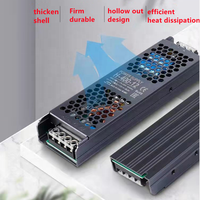 Ultra-mince silencieux industriel double tension constante AC/DC 5A 10A 20A LED bande ampli 100W 400W 12V 24V alimentation à découpage
