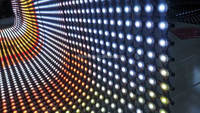 Pantalla de túnel LED Pantalla de fachada de medios Pantalla LED programable Malla de medios flexibles