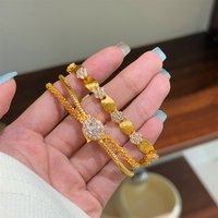 Exquisita Pulsera de Flores de Satén Estilo Retro Francés para Mujer, Adorno de Mano de Alta Gama, Ligero y Lujoso, Famoso en Xiaohongshu
