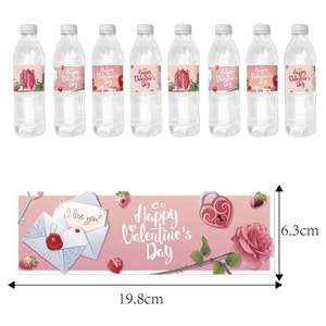 <span class=keywords><strong>Étiquettes</strong></span> autocollantes pour bouteilles d'eau pour la Saint-Valentin, les fêtes, les mariages, les anniversaires, les décorations et les accessoires pour boissons - Product Image 5