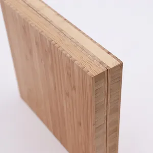 De bambú sólido Vertical del Panel sándwich 4x8 pies de tela de bambú de madera al por mayor E0 E1 pegamento 1-Ply 3-Ply Tabla de Bambú