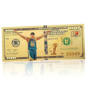 4 modèles de billets de banque américains Stephen <span class=keywords><strong>Cuy</strong></span> plaqués or 24 carats pour cadeaux - Product Image 5