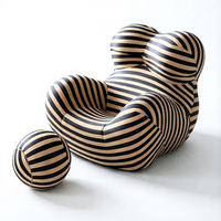 Disponible en Formato Compacto, Sofá Reclinable Individual Estilo Italiano "Abrazo de Mamá" para Hoteles y Salas de Estar