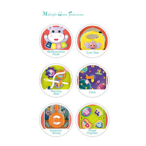 Cubo de actividad multifunción 6 en 1, juguete de aprendizaje sensorial para bebé con música y luz Montessori, Cubo de actividad para bebé, juguete para niño - Product Image 5