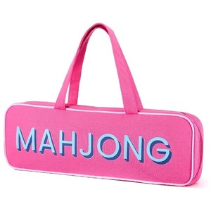 Bolso de Mano de Lona Personalizado al por Mayor para Mujer, con Estampado de Mahjong, Bolso Tote Rectangular Grande, Bolso de Viaje para Damas, Fabricante OEM - Product Image 2