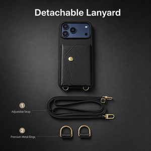 <span class=keywords><strong>เคส</strong></span>หนัง PU คุณภาพสูงแบบสะพายข้าง พร้อมสายคล้องคอ สำหรับ iPhone ป้องกันการกระแทกได้รอบด้าน - Product Image 4