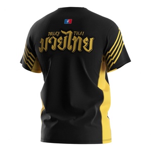 Vêtements de sport respirants à sublimation, t-shirt de Muay Thai pour hommes, t-shirt de Muay Thai pour l'entraînement de boxe - Product Image 2