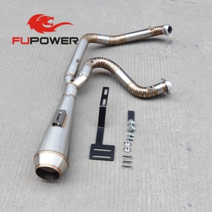 Tuyaux d'échappement 2 en 1 pour <span class=keywords><strong>Harley</strong></span>-Davi*dson Dyna Low Rider FXDL 2 Into 1 - Product Image 2