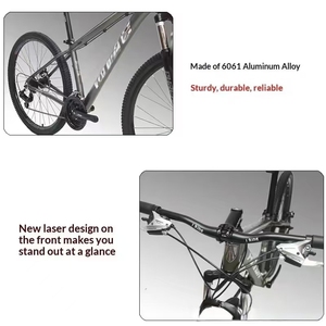 Vélo de montagne best-seller, 21 vitesses, frein à disque mécanique, fourche à suspension à ressort avec blocage, système de libération rapide, vélo tout-terrain, <span class=keywords><strong>VTT</strong></span> - Product Image 2